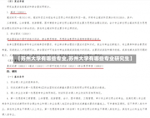 【苏州大学有哪些专业,苏州大学有哪些专业研究生】