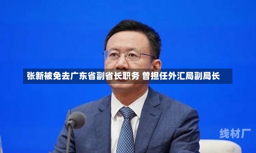 张新被免去广东省副省长职务 曾担任外汇局副局长