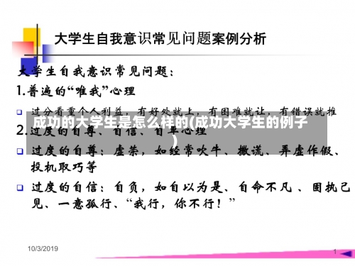 成功的大学生是怎么样的(成功大学生的例子)