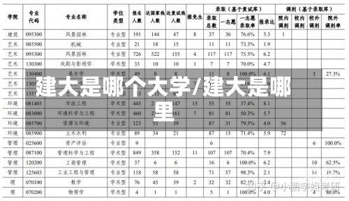 建大是哪个大学/建大是哪里