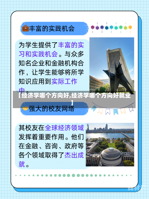 【经济学哪个方向好,经济学哪个方向好就业】