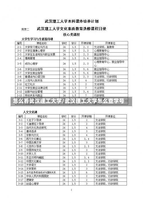 怎么看武汉理工大学/武汉理工大学怎么查学号