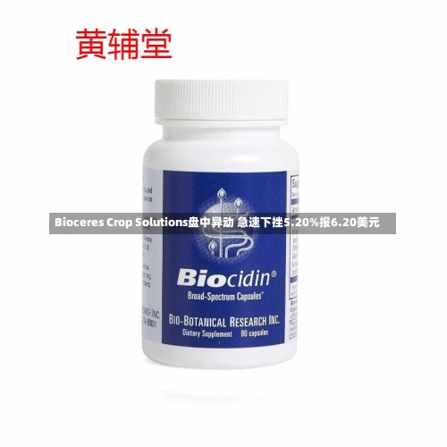 Bioceres Crop Solutions盘中异动 急速下挫5.20%报6.20美元