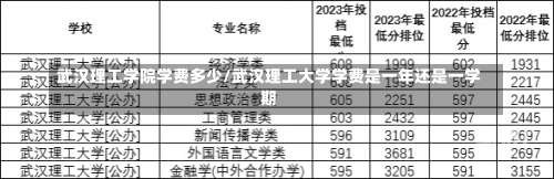 武汉理工学院学费多少/武汉理工大学学费是一年还是一学期