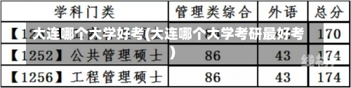 大连哪个大学好考(大连哪个大学考研最好考)