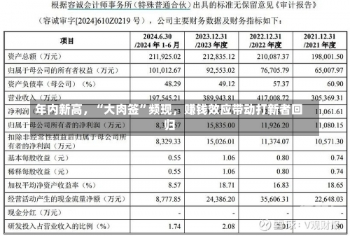 年内新高，“大肉签”频现，赚钱效应带动打新者回归