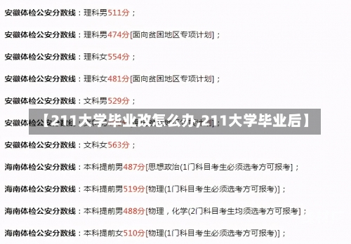 【211大学毕业改怎么办,211大学毕业后】