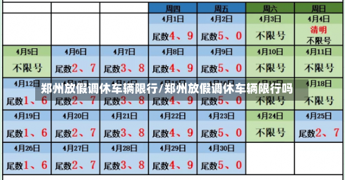 郑州放假调休车辆限行/郑州放假调休车辆限行吗