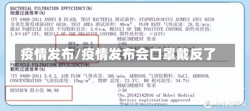 疫情发布/疫情发布会口罩戴反了