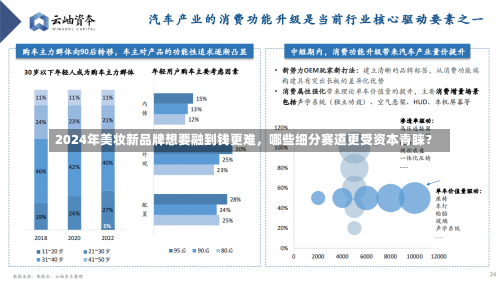 2024年美妆新品牌想要融到钱更难，哪些细分赛道更受资本青睐？