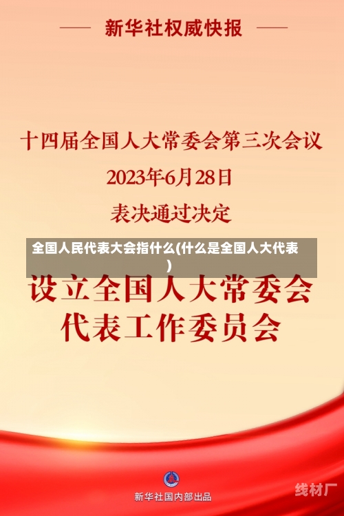 全国人民代表大会指什么(什么是全国人大代表)