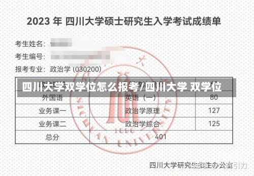 四川大学双学位怎么报考/四川大学 双学位