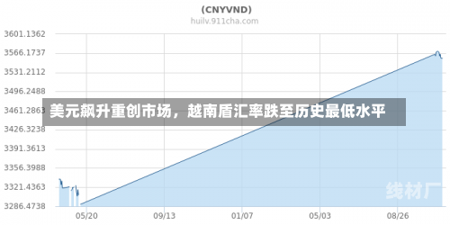 美元飙升重创市场，越南盾汇率跌至历史最低水平