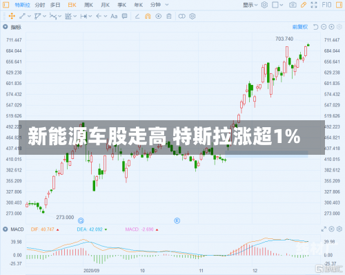 新能源车股走高 特斯拉涨超1%