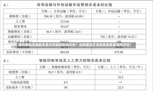 如何增加流通股本及对市场的影响分析？这种增加方式的实际效果如何评估？