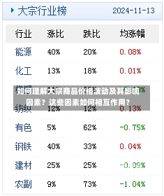 如何理解大宗商品价格波动及其影响因素？这些因素如何相互作用？