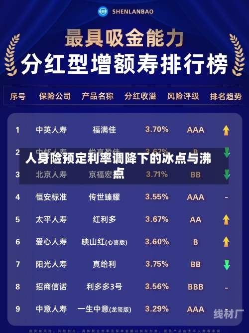 人身险预定利率调降下的冰点与沸点