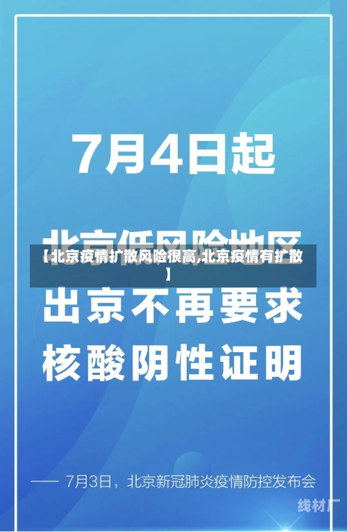 【北京疫情扩散风险很高,北京疫情有扩散】