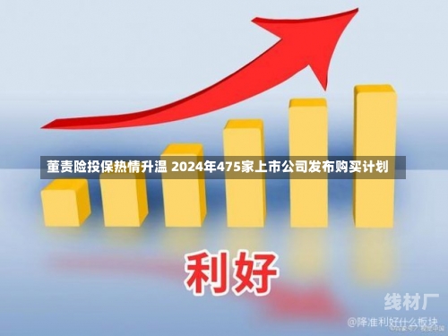 董责险投保热情升温 2024年475家上市公司发布购买计划