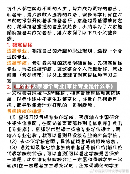 审计是大学哪个专业(审计专业是什么系)