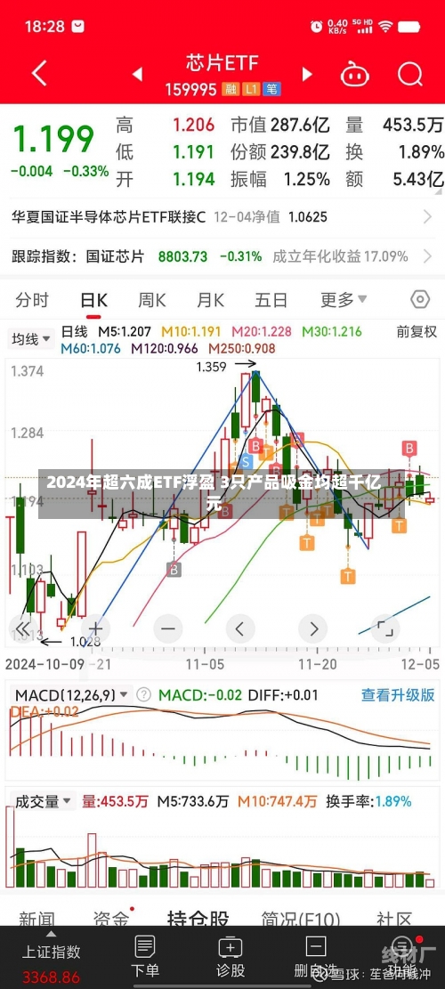 2024年超六成ETF浮盈 3只产品吸金均超千亿元