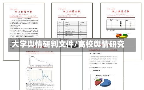 大学舆情研判文件/高校舆情研究