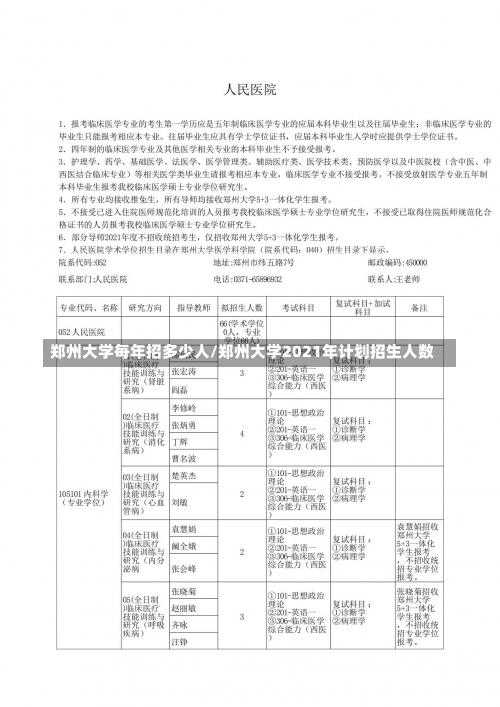 郑州大学每年招多少人/郑州大学2021年计划招生人数