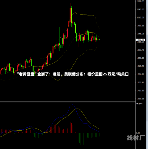 “老黄砸盘”全崩了！凌晨，美联储公布！锡价重回25万元/吨关口