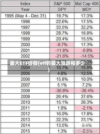 最大ETF份额(etf的最大涨跌幅多少)