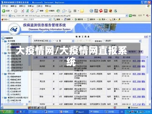 大疫情网/大疫情网直报系统