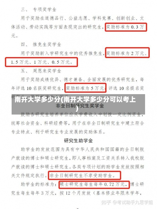 南开大学多少分(南开大学多少分可以考上)