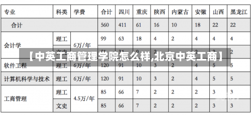 【中英工商管理学院怎么样,北京中英工商】