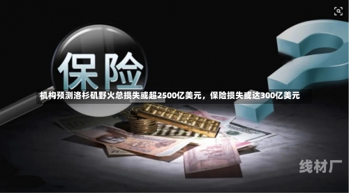 机构预测洛杉矶野火总损失或超2500亿美元，保险损失或达300亿美元