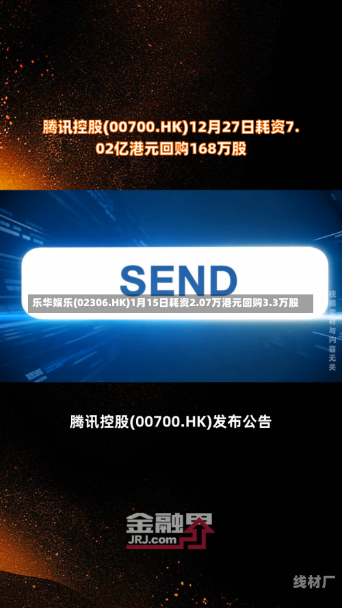 乐华娱乐(02306.HK)1月15日耗资2.07万港元回购3.3万股