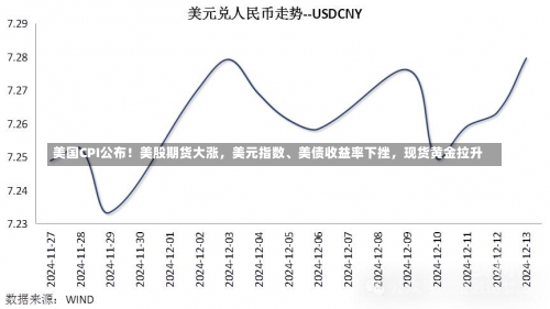 美国CPI公布！美股期货大涨，美元指数、美债收益率下挫，现货黄金拉升