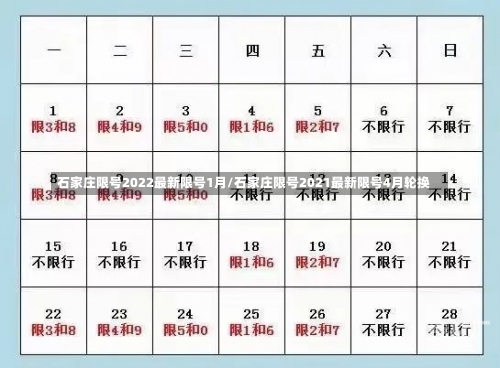 石家庄限号2022最新限号1月/石家庄限号2021最新限号4月轮换