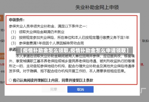 【疫情补助金怎么领取,疫情补助金怎么申请领取】