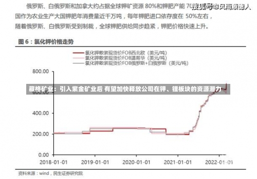 藏格矿业：引入紫金矿业后 有望加快释放公司在钾、锂板块的资源潜力