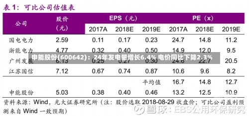 申能股份(600642)：24年发电量增长6.4% 电价同比下降2.3%