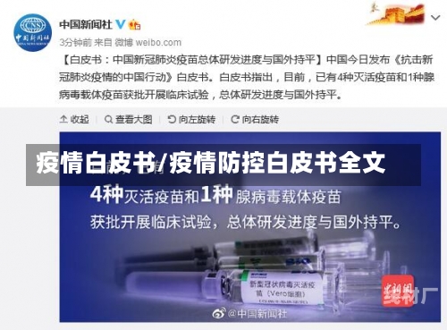 疫情白皮书/疫情防控白皮书全文