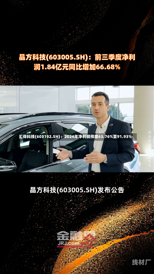 汇得科技(603192.SH)：2024年净利润预增63.76%至91.93%