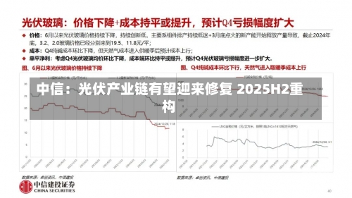 中信：光伏产业链有望迎来修复 2025H2重构