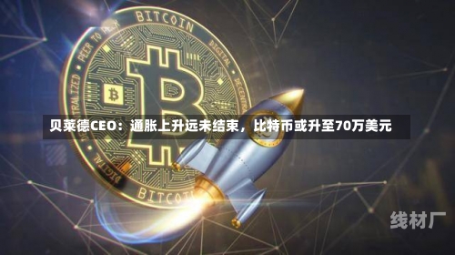 贝莱德CEO：通胀上升远未结束，比特币或升至70万美元