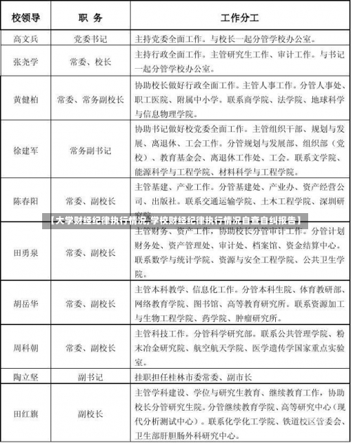 【大学财经纪律执行情况,学校财经纪律执行情况自查自纠报告】