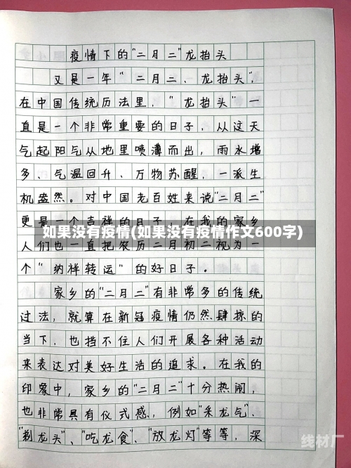 如果没有疫情(如果没有疫情作文600字)