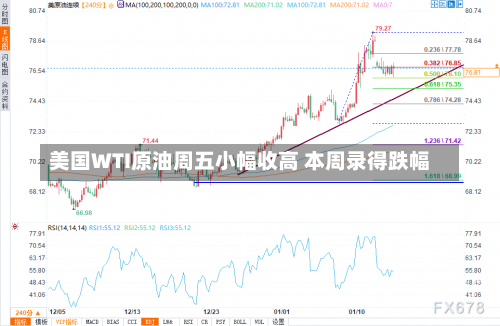 美国WTI原油周五小幅收高 本周录得跌幅