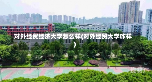 对外经贸经济大学怎么样(对外经贸大学咋样)