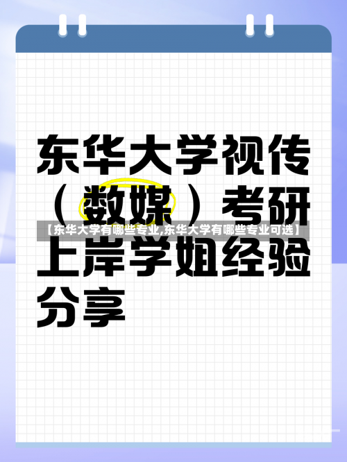 【东华大学有哪些专业,东华大学有哪些专业可选】